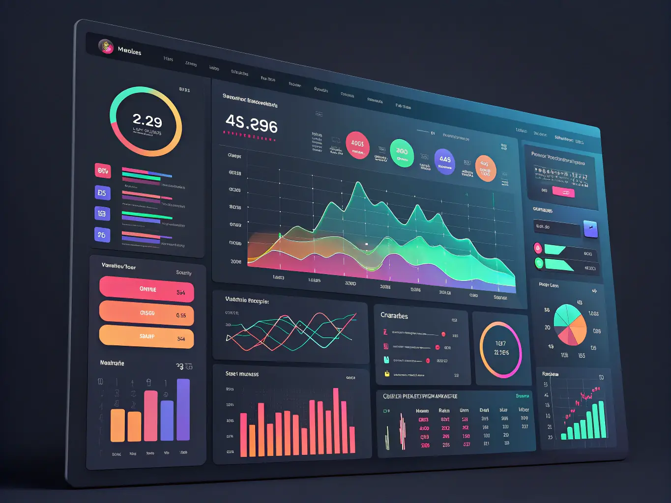 A dashboard displaying data analytics and reports generated from VisiTrack, showcasing the platform's ability to provide actionable insights.